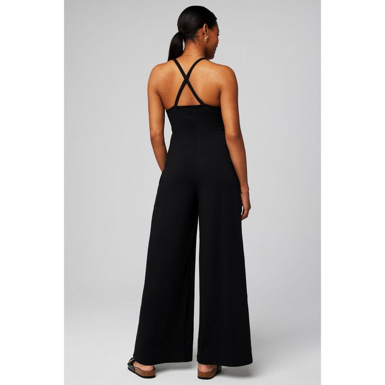 Fabletics Fabletics CLOUD JERSEY WIDE LEG ONESIE Jumpsuit Damen - BLACK - 1 | SportScheck