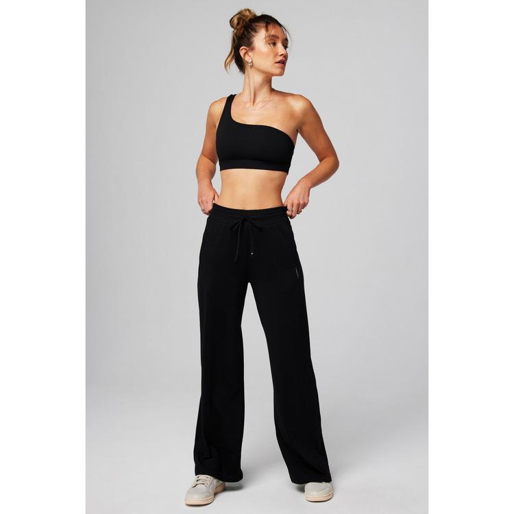 Fabletics Fabletics CLOUD JERSEY WIDE LEG PANT Trainingshose Damen - BLACK - 3 | SportScheck