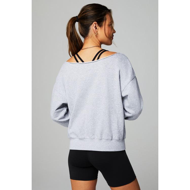 Fabletics Fabletics Year Round Terry Sweatshirt Sweatshirt Damen - CLASSIC GREY - 1 | SportScheck