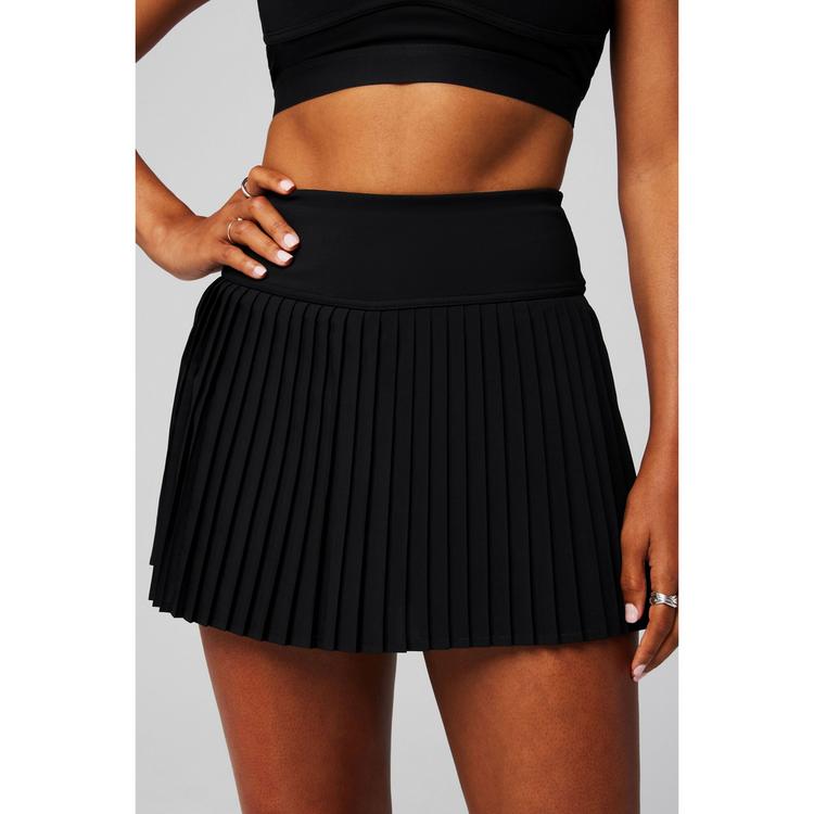Fabletics Fabletics HOT SHOT PLEATED CLASSIC MINI SKIRT Faltenrock Damen - BLACK - 0 | SportScheck