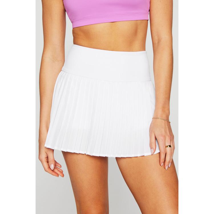 Fabletics Fabletics HOT SHOT PLEATED CLASSIC MINI SKIRT Faltenrock Damen - CLASSIC WHITE - 0 | SportScheck