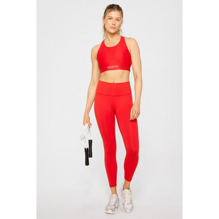 Fabletics Fabletics NO-BOUNCE HIGH IMPACT SPORTS BRA BH Damen - HEATED RED/CLASSIC WHITE - 2 | SportScheck