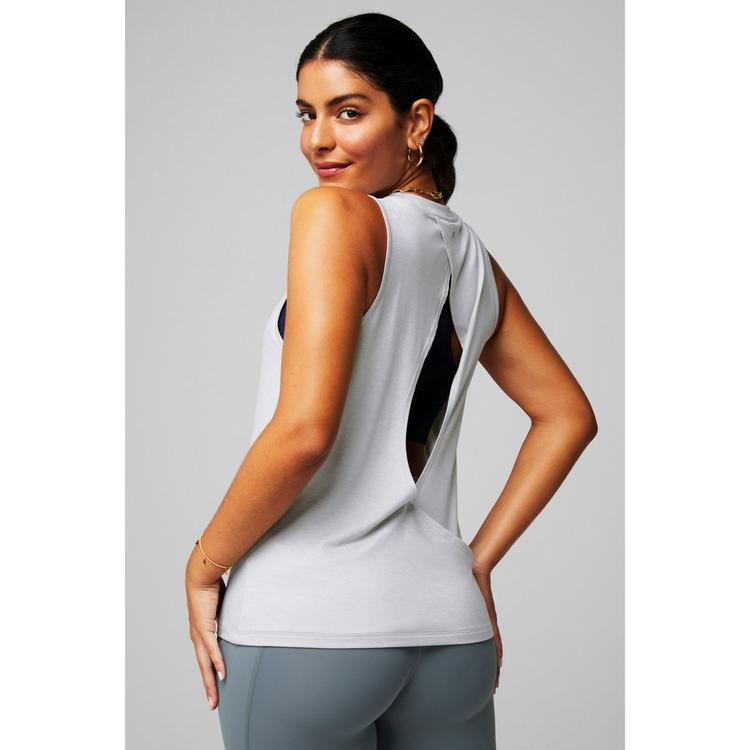 Fabletics Fabletics Dry-Flex Open Back Tanktop Tanktop Damen - Grey - 2 | SportScheck