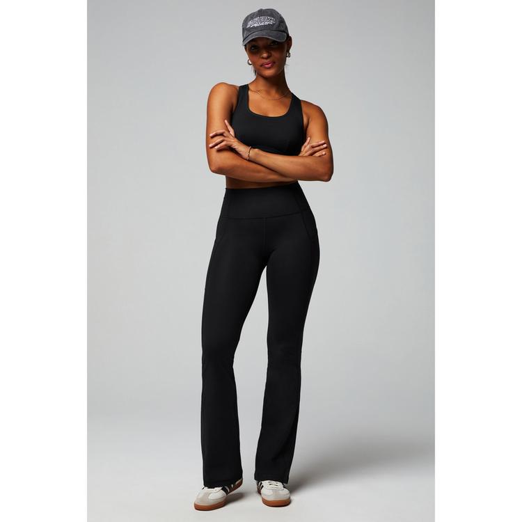 Fabletics Fabletics Oasis Pureluxe High-Waisted Schlaghose Trainingshose Damen - Black - 2 | SportScheck