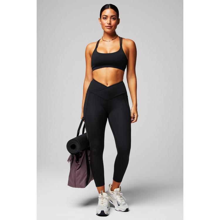 Fabletics Fabletics Oasis PureLuxe HW Crossover Leggings Leggings Damen - Black - 2 | SportScheck