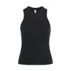 Fabletics High Neck Rib Tanktop Tanktop Damen - Black