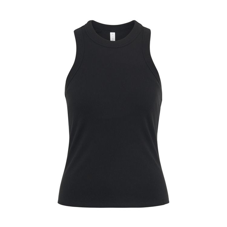 Fabletics Fabletics High Neck Rib Tanktop Tanktop Damen - Black - 0 | SportScheck