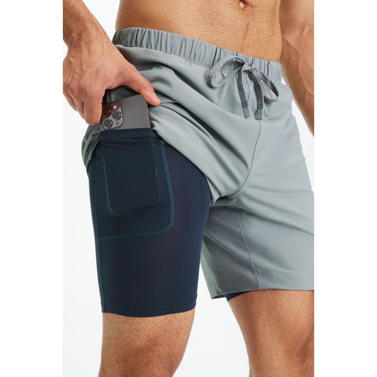 Fabletics Fabletics THE-ONE-SHORT-LINED Shorts Herren - Grey - 3 | SportScheck