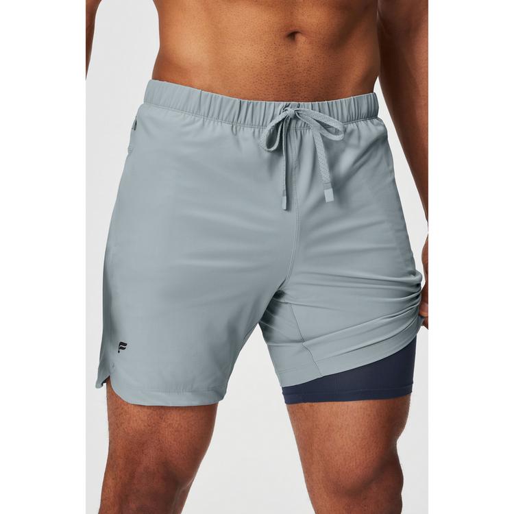 Fabletics Fabletics THE-ONE-SHORT-LINED Shorts Herren - Grey - 5 | SportScheck