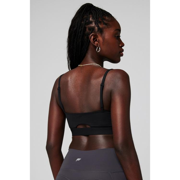Fabletics Fabletics Essential Sport-BH mit leichtem Halt BH Damen - BLACK - 1 | SportScheck