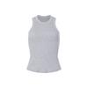 Fabletics High Neck Rib Tanktop Tanktop Damen - CLASSIC GREY HEATHER