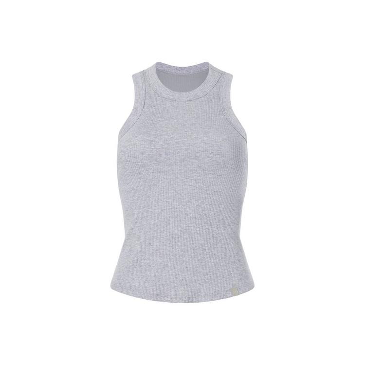 Fabletics Fabletics High Neck Rib Tanktop Tanktop Damen - CLASSIC GREY HEATHER - 0 | SportScheck