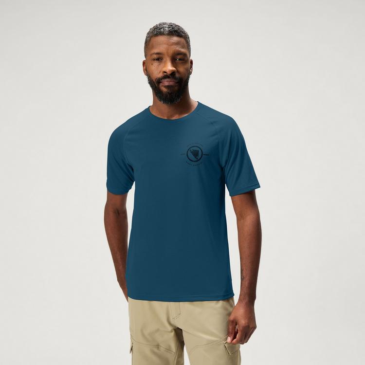 Endura Endura Technical T-Shirt aus DriRelease-Gewebe Printshirt Herren - Barra Blue - 0 | SportScheck