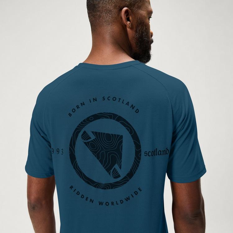 Endura Endura Technical T-Shirt aus DriRelease-Gewebe Printshirt Herren - Barra Blue - 1 | SportScheck