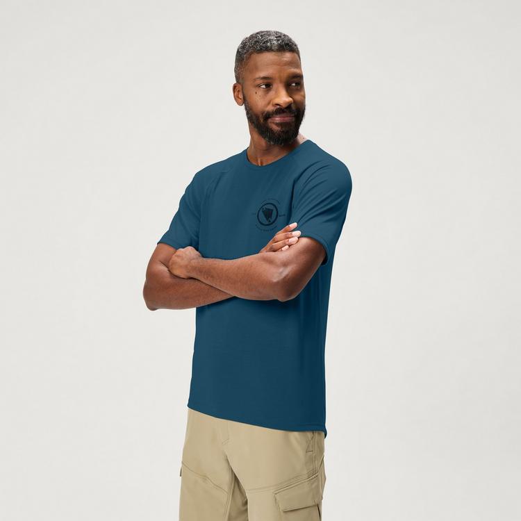 Endura Endura Technical T-Shirt aus DriRelease-Gewebe Printshirt Herren - Barra Blue - 2 | SportScheck