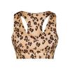 Fabletics ON-THE-GO MIDI SPORTS BRA II BH Damen - DESERT LEOPARD