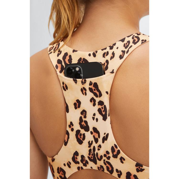 Fabletics Fabletics ON-THE-GO MIDI SPORTS BRA II BH Damen - DESERT LEOPARD - 2 | SportScheck