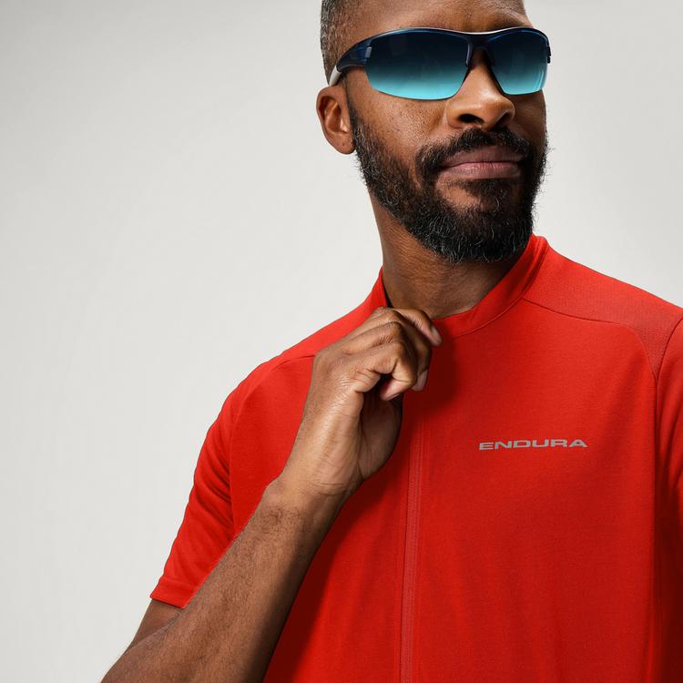 Endura Endura Road Cycling Jersey Funktionsshirt Herren - Flame Red - 3 | SportScheck