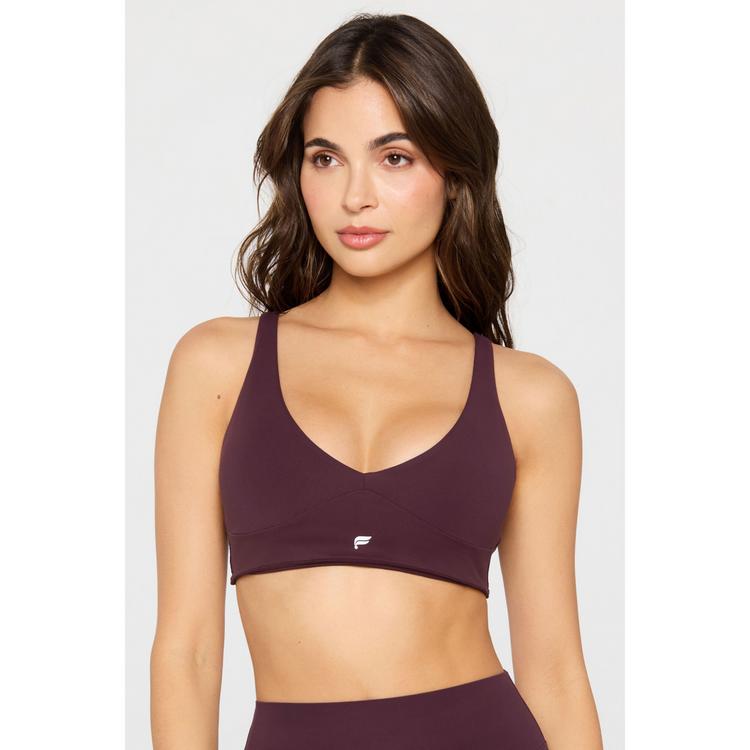 Fabletics Fabletics PURELUXE LONGLINE LOW IMPACT BRA BH Damen - OXBLOOD - 0 | SportScheck