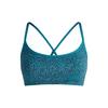 Fabletics SLEEK SEAMLESS STRAPPY LOW IMPACT BRA BH Damen - GREEN ABYSS MIXED LEOPARD