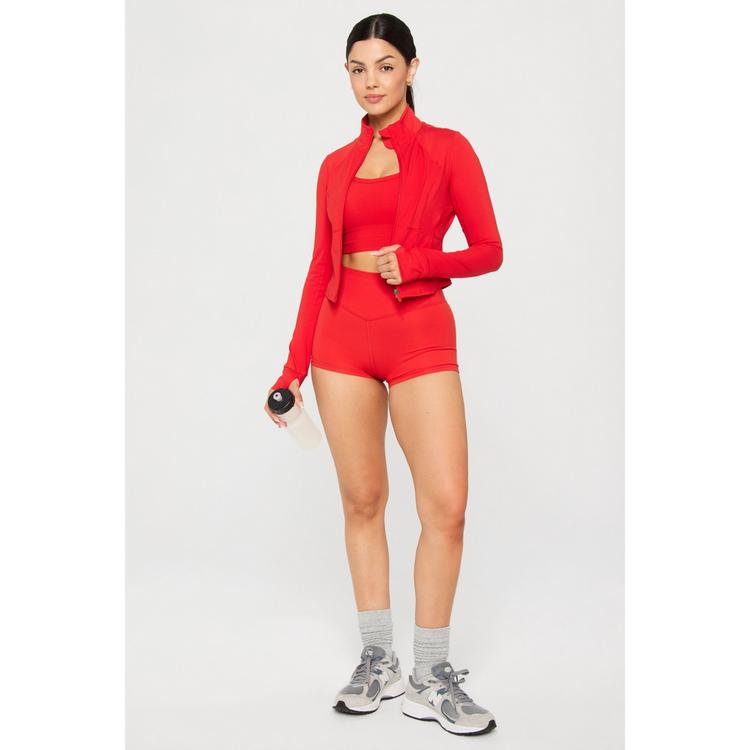 Fabletics Fabletics PERFECT STORM CROPPED TRAIN JACKET Outdoorjacke Damen - HEATED RED - 1 | SportScheck