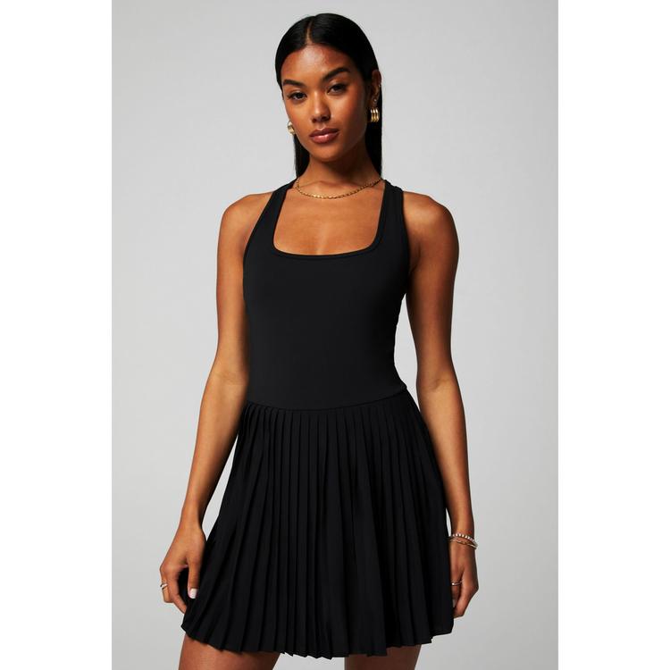 Fabletics Fabletics HOT SHOT PLEATED CLASSIC MINI DRESS Tenniskleid Damen - BLACK - 0 | SportScheck