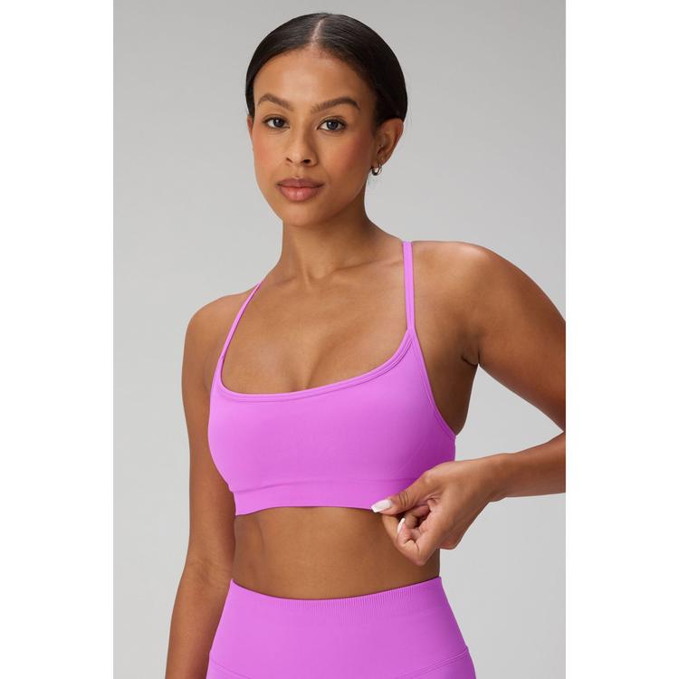 Fabletics Fabletics SLEEK SEAMLESS STRAPPY LOW IMPACT BRA BH Damen - NEON FUCHSIA - 0 | SportScheck