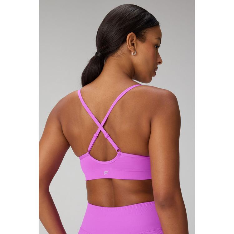 Fabletics Fabletics SLEEK SEAMLESS STRAPPY LOW IMPACT BRA BH Damen - NEON FUCHSIA - 1 | SportScheck
