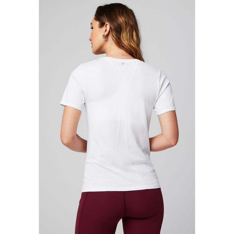 Fabletics Fabletics FEATHER TECH SHORT-SLEEVE TOP Tanktop Damen - CLASSIC WHITE - 1 | SportScheck