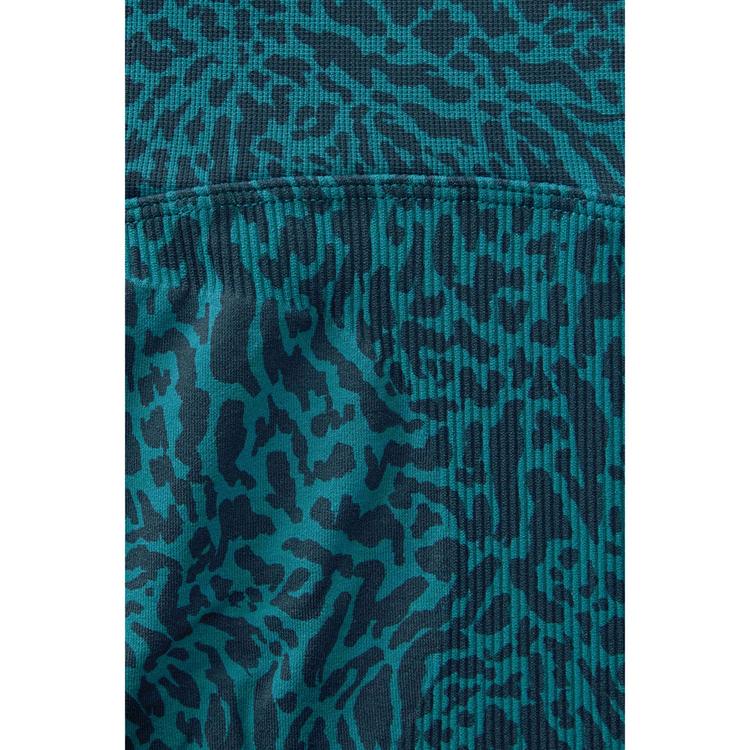 Fabletics Fabletics SEAMLESS SCRUNCH SHORT 4 Shorts Damen - GREEN ABYSS MIXED LEOPARD - 0 | SportScheck