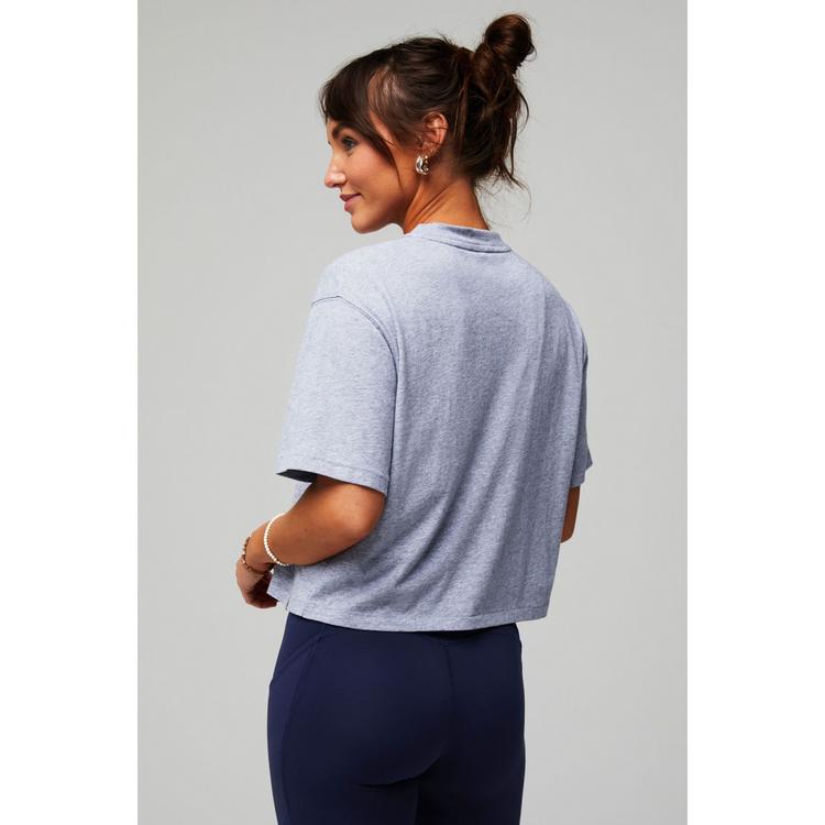 Fabletics Fabletics COTTON BOXY TEE Tanktop Damen - CLASSIC GREY HEATHER - 1 | SportScheck