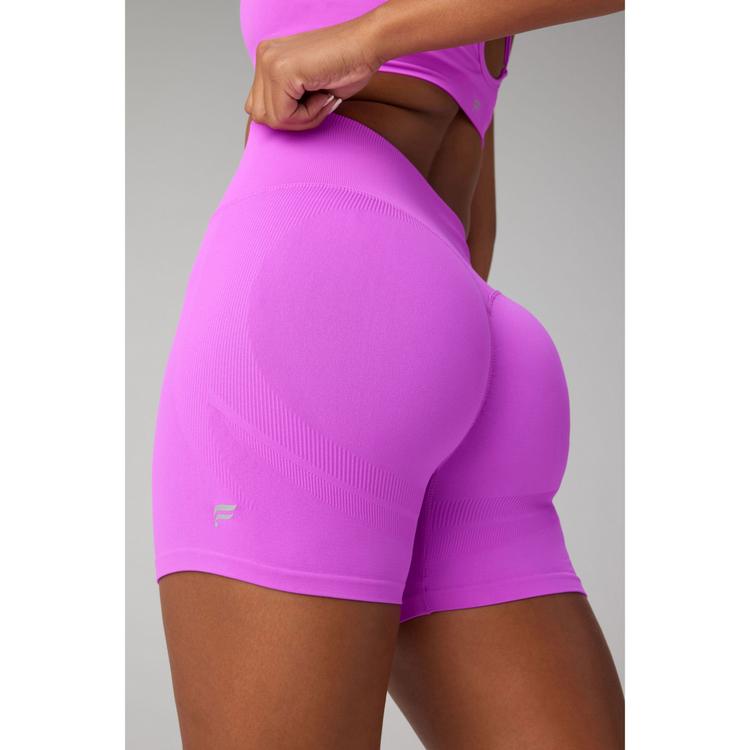 Fabletics Fabletics SEAMLESS SCRUNCH SHORT 4 Shorts Damen - NEON FUCHSIA - 1 | SportScheck