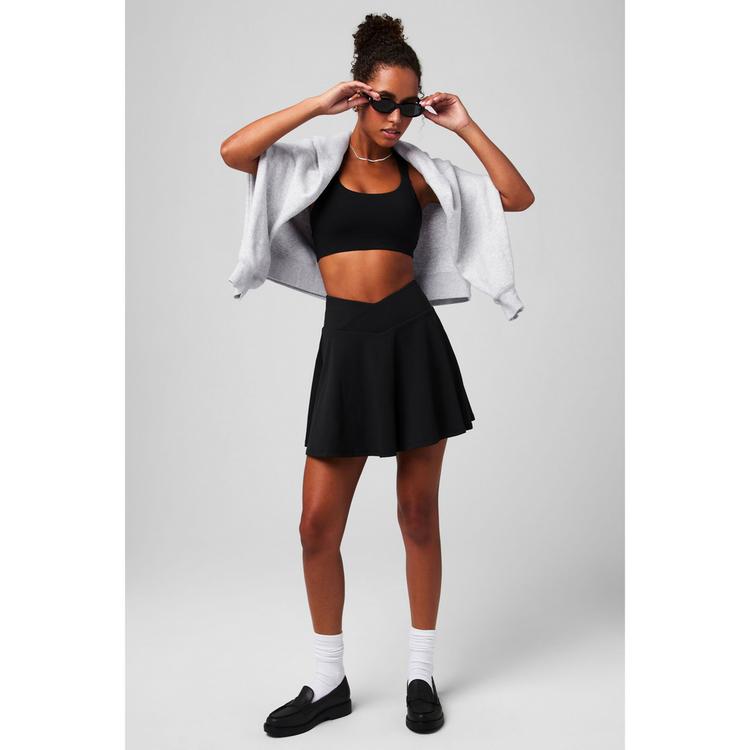 Fabletics Fabletics CROSSOVER FLOUNCE CLASSIC MINI SKIRT Tennisrock Damen - BLACK - 3 | SportScheck