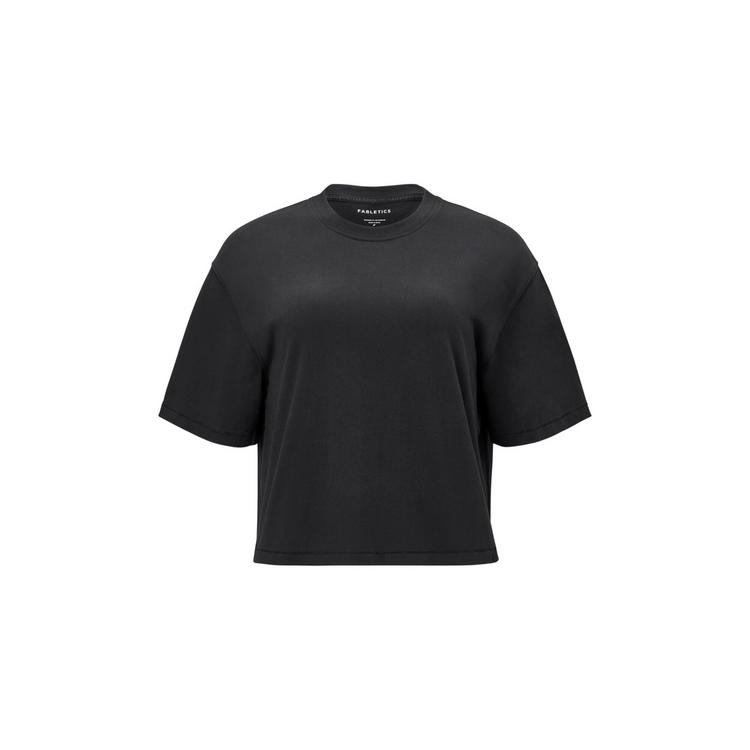 Fabletics Fabletics COTTON BOXY TEE Tanktop Damen - BLACK - 0 | SportScheck