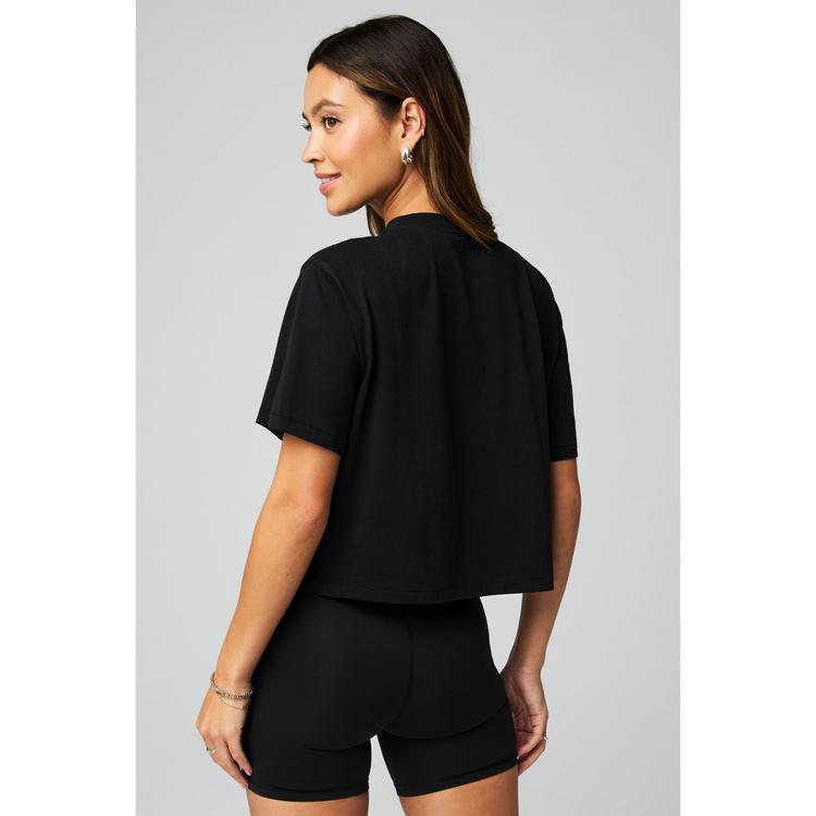 Fabletics Fabletics COTTON BOXY TEE Tanktop Damen - BLACK - 1 | SportScheck