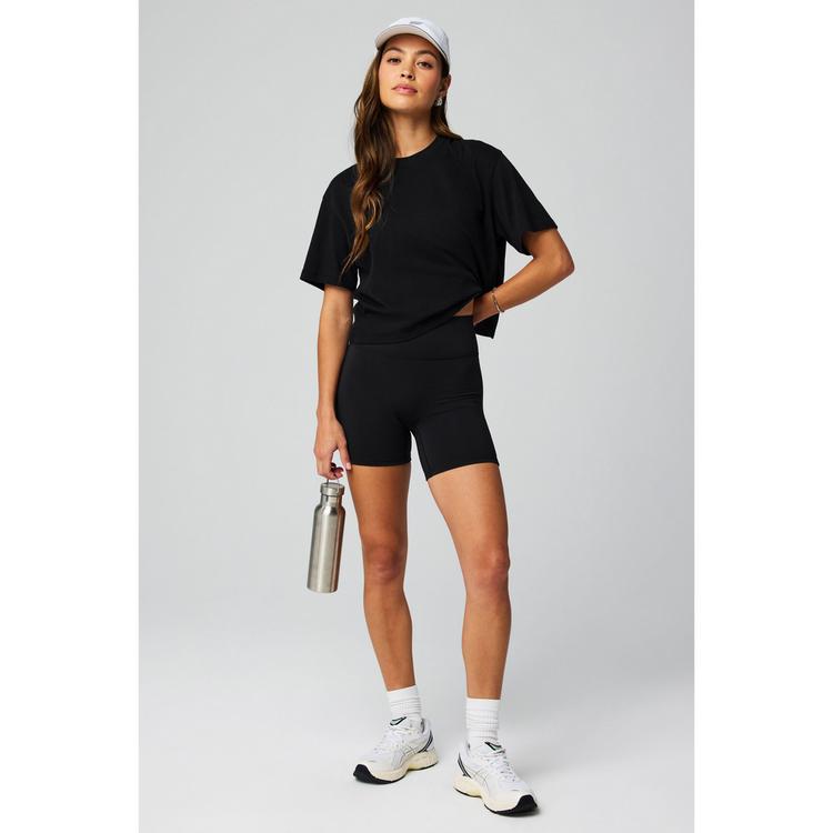 Fabletics Fabletics COTTON BOXY TEE Tanktop Damen - BLACK - 3 | SportScheck