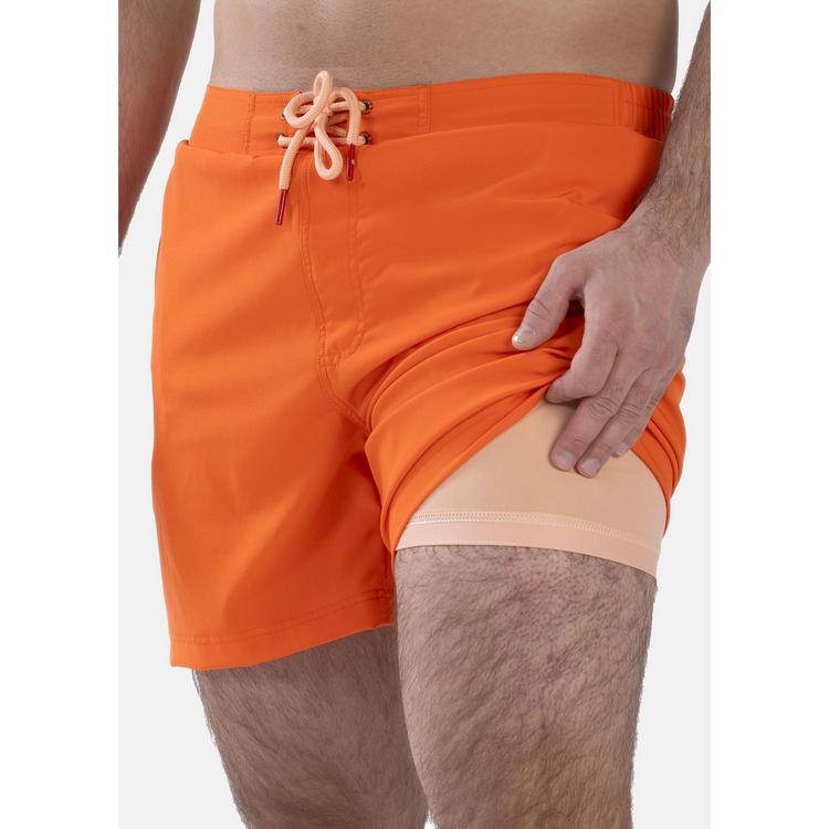 frozen cape frozen cape Badeshorts RIBEIRA Badehose Herren - Red Orange - 3 | SportScheck