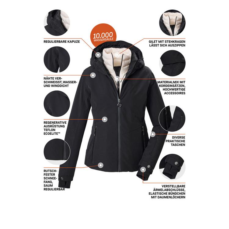 KILLTEC KILLTEC Skijacke Damen - Schwarz0110 - 3 | SportScheck