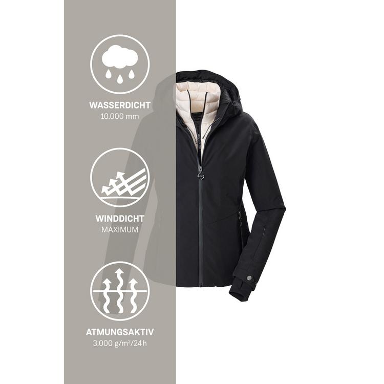 KILLTEC KILLTEC Skijacke Damen - Schwarz0110 - 4 | SportScheck