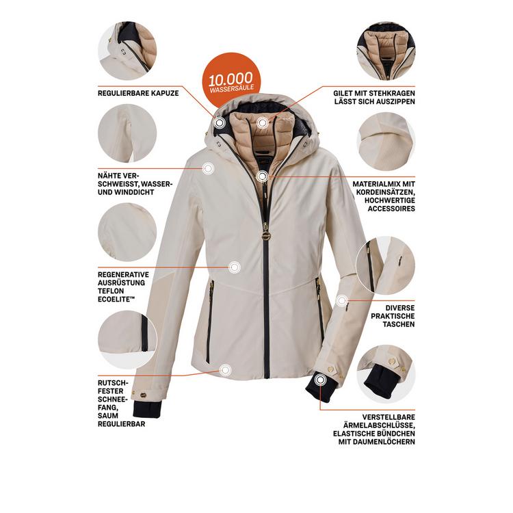 KILLTEC KILLTEC Skijacke Damen - Beige8026 - 3 | SportScheck