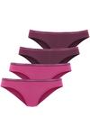 Lascana Slip Unterhose Damen - aubergine / pink