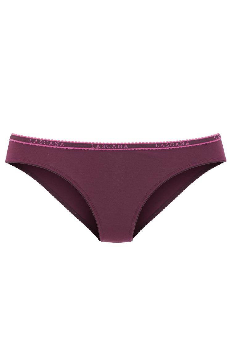 Lascana Lascana Slip Unterhose Damen - aubergine / pink - 1 | SportScheck