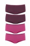Lascana Panty Unterhose Damen - aubergine / pink