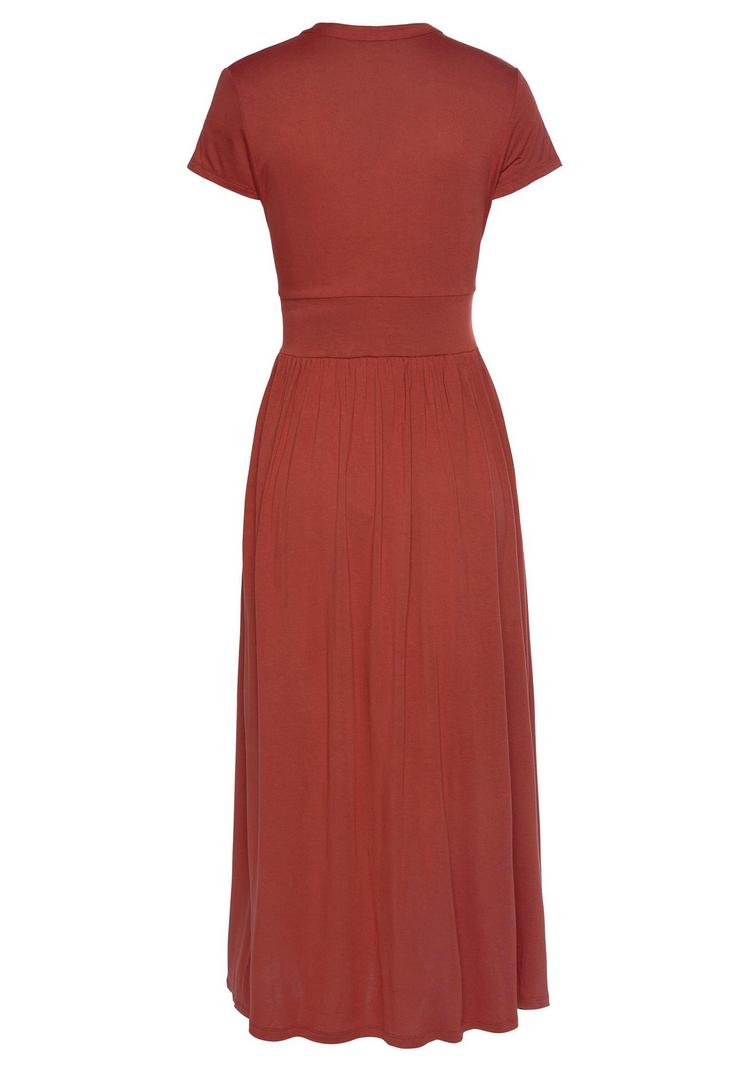 Lascana Lascana Midikleid Kleid Damen - terrakotta - 0 | SportScheck