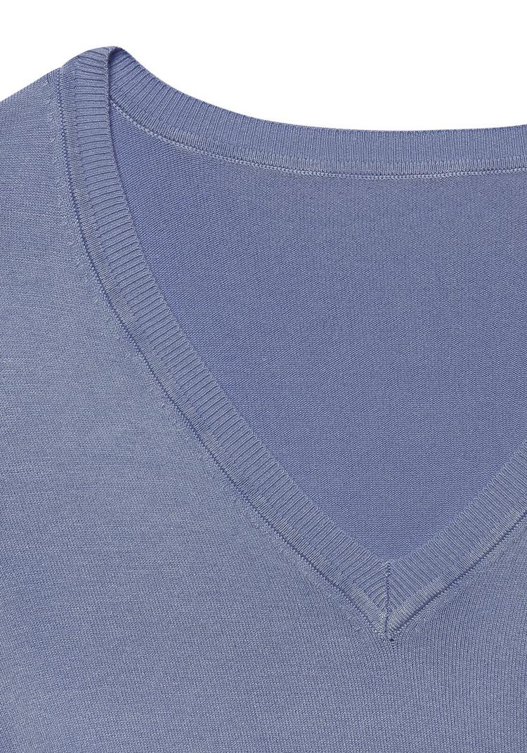 Vivance by Lascana Vivance by Lascana V-Ausschnitt-Pullover Strickpullover Damen - hellblau - 1 | SportScheck