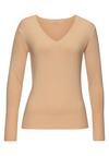 Vivance by Lascana V-Ausschnitt-Pullover Strickpullover Damen - pfirsich