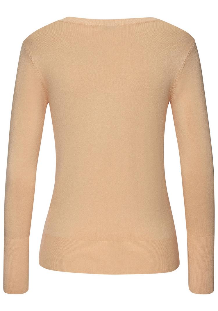 Vivance by Lascana Vivance by Lascana V-Ausschnitt-Pullover Strickpullover Damen - pfirsich - 0 | SportScheck