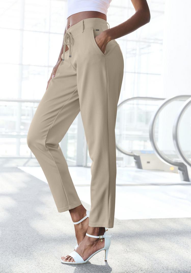 Lascana Lascana Jogger Pants Trainingshose Damen - sand - 1 | SportScheck