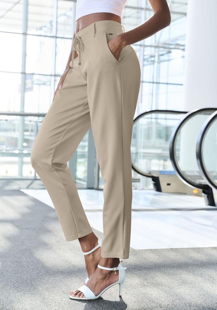 Lascana Lascana Jogger Pants Trainingshose Damen - sand - 3 | SportScheck