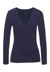 Vivance by Lascana V-Ausschnitt-Pullover Strickpullover Damen - marine